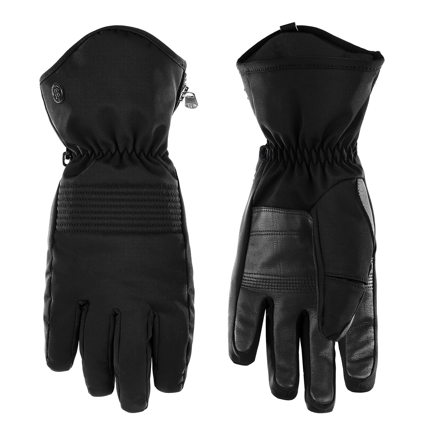 Women's Stretch Ski Gloves 0870 in Black