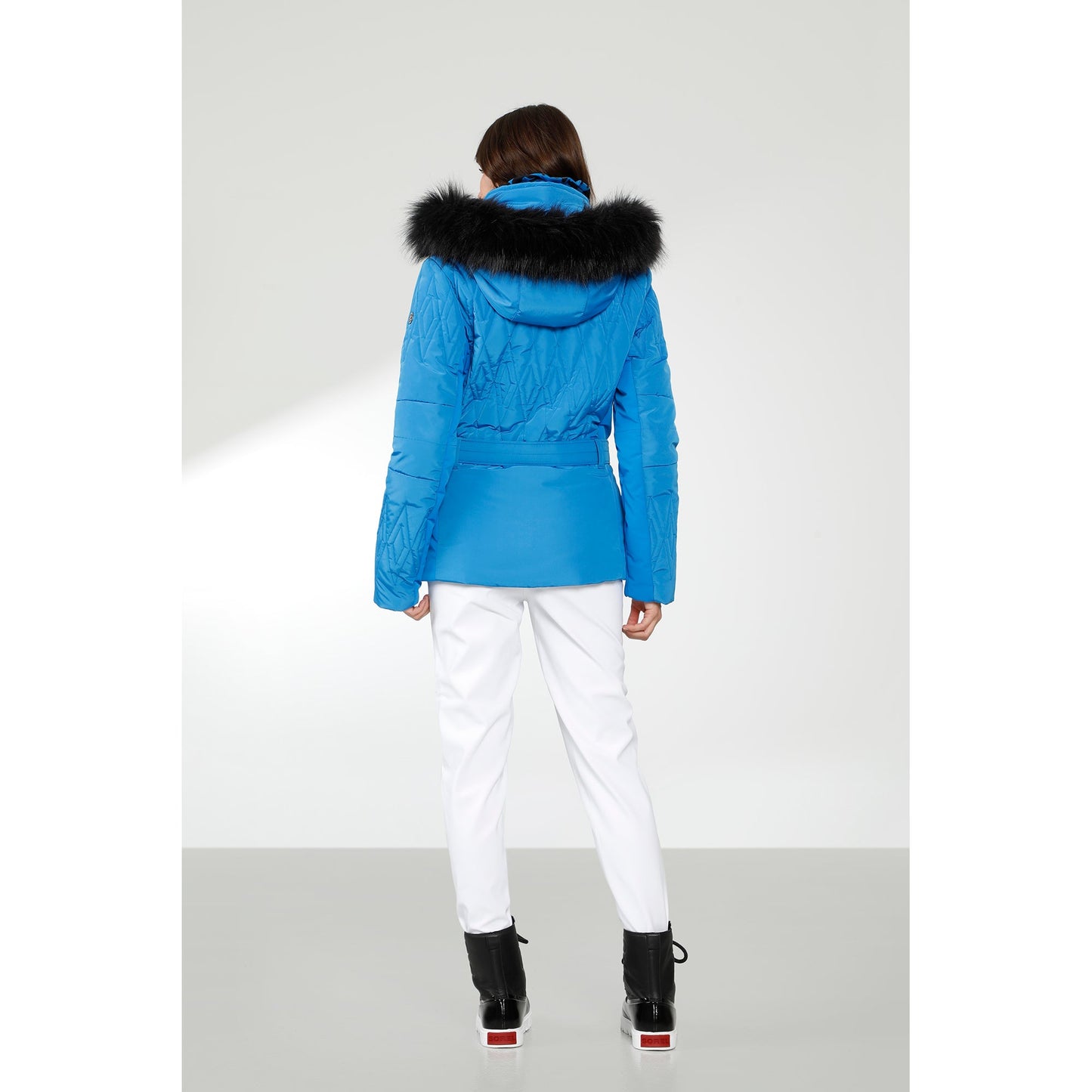 Poivre Blanc Women's Hybrid Ski jacket in Scarlet Red 1003