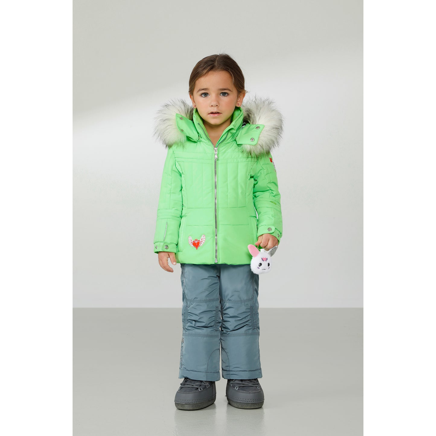 Poivre Blanc Baby Girl's Ski Jacket in Paradise Green 1002