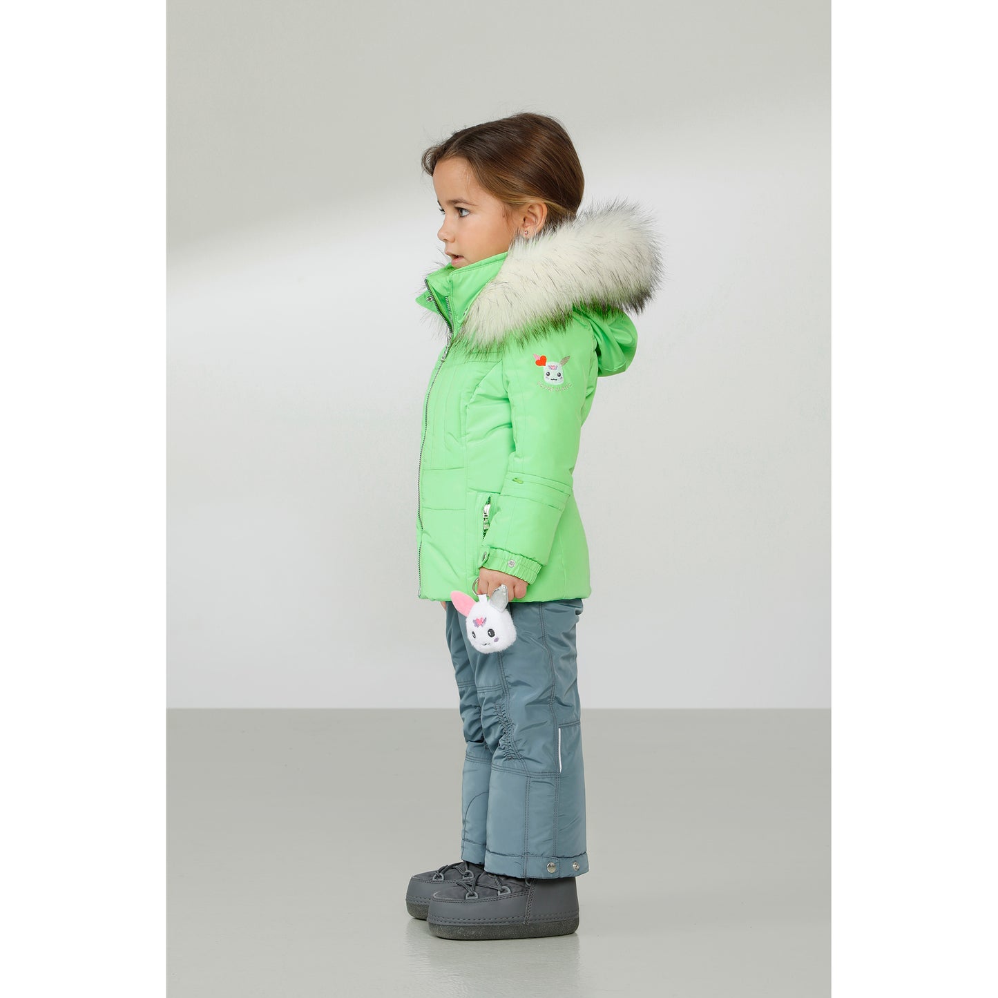 Poivre Blanc Baby Girl's Ski Jacket in Paradise Green 1002