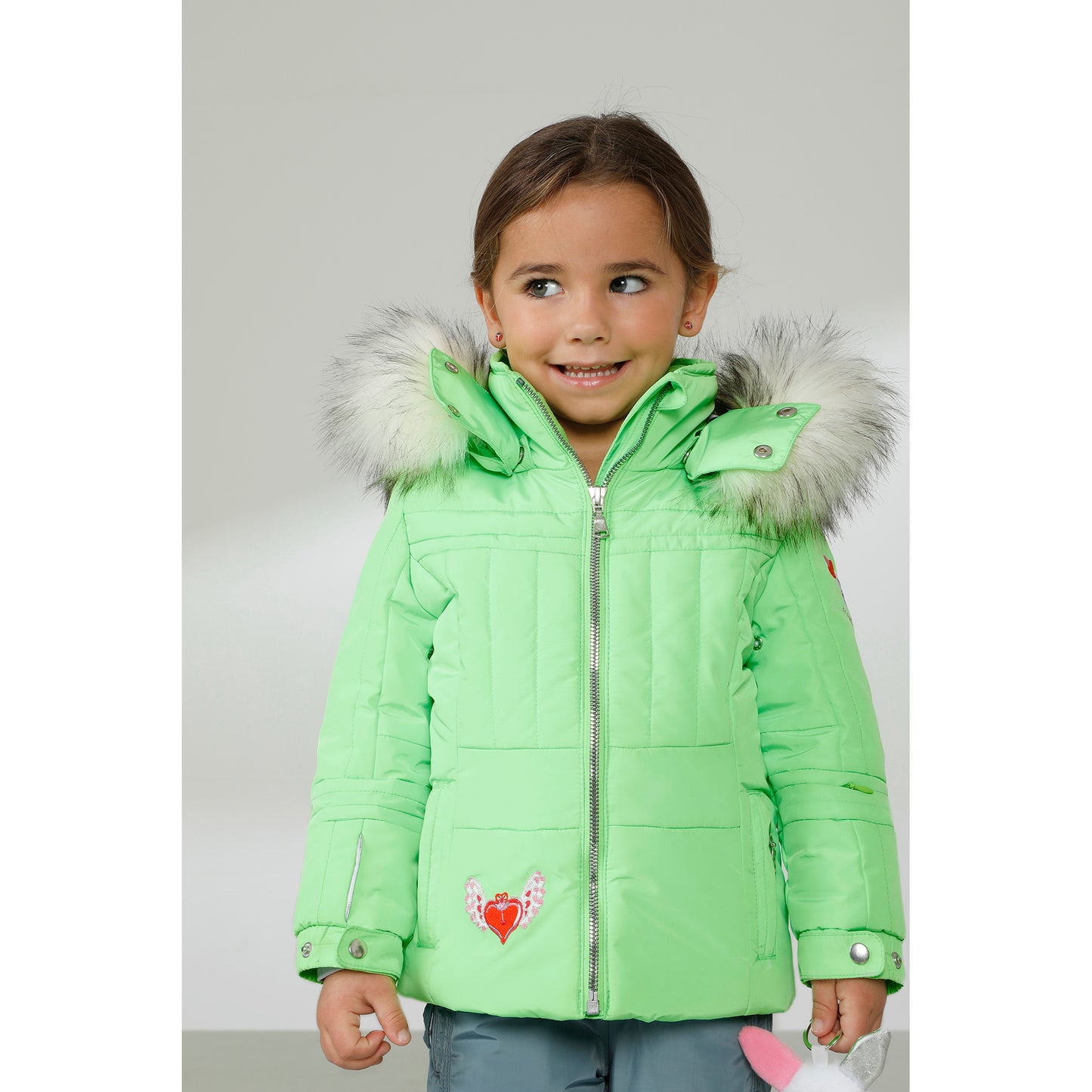 Poivre Blanc Baby Girl's Ski Jacket in Paradise Green 1002